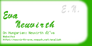 eva neuvirth business card
